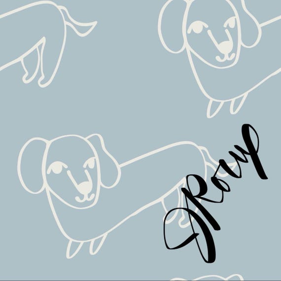 Dachshund Duvet Cover, Minimal Dog Bedding, Cute Wiener Dog Comforter Cover, Pet Lover Decor