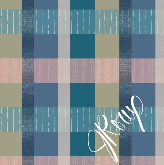 Plaid Duvet Cover,  Blue Pink And Gold Comforter Cover