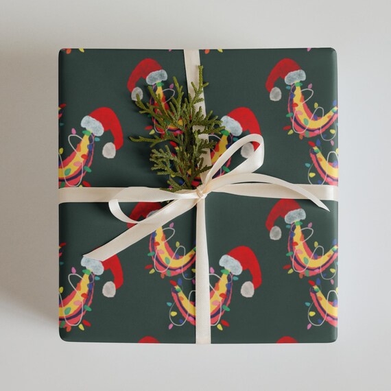 Christmas Bananas Wrapping Papers - Festive Holiday Gift Wrap Modern