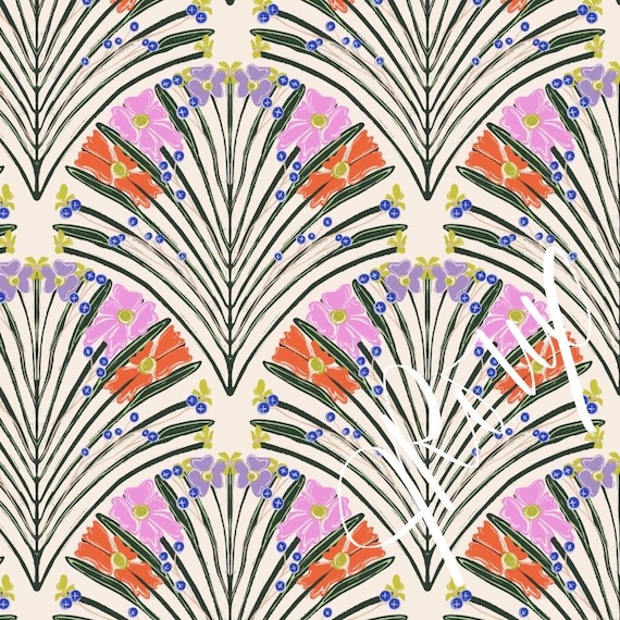 Floral Art Deco Duvet cover - Reimagine Modern Twist