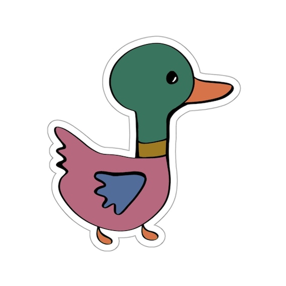 Adorable duck sticker - quack quack!