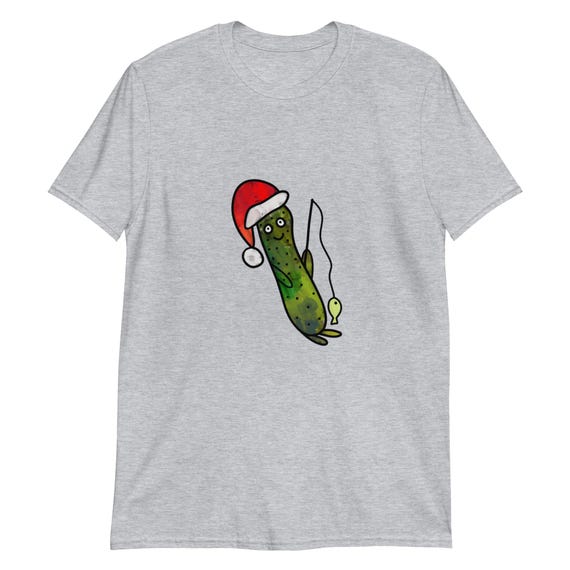 Christmas Pickle Fishing Short-Sleeve Unisex T-Shirt