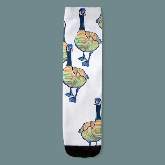 Goose Crew Socks, Novelty Animal Socks