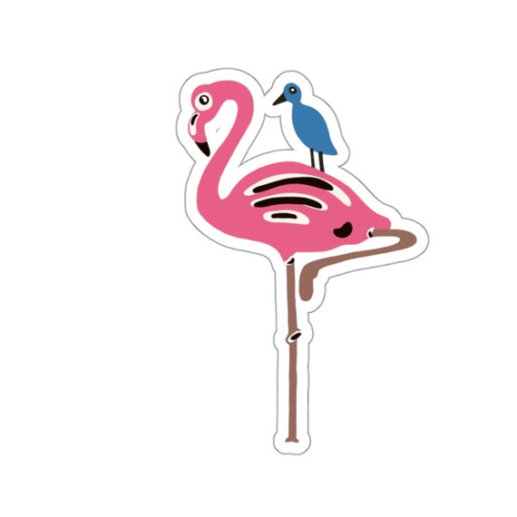 Pink Flamingo Sticker - Fun Animal Sticker