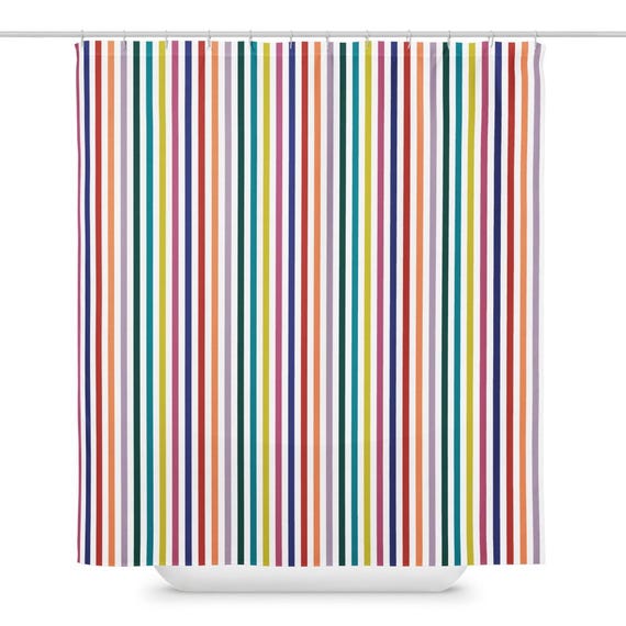 Colorful Stripes Shower curtain