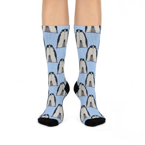 Chaussettes à imprimé pingouin / Une famille de pingouins câlins