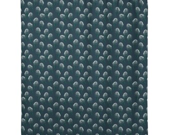 Manatee Shower Curtain, Coastal Animal Bathroom Decor, Ocean Lover Beach House Art