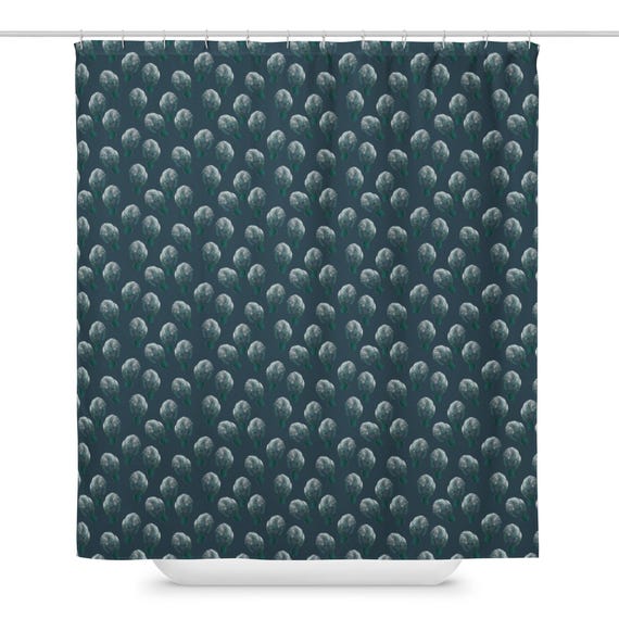Manatee Shower Curtain, Coastal Animal Bathroom Decor, Cute Sea Life Bath, Ocean Lover Beach House