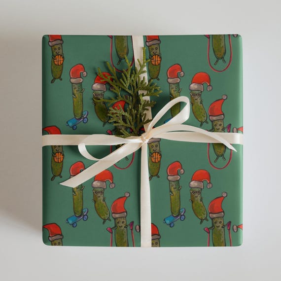 Christmas Pickles Wrapping Paper