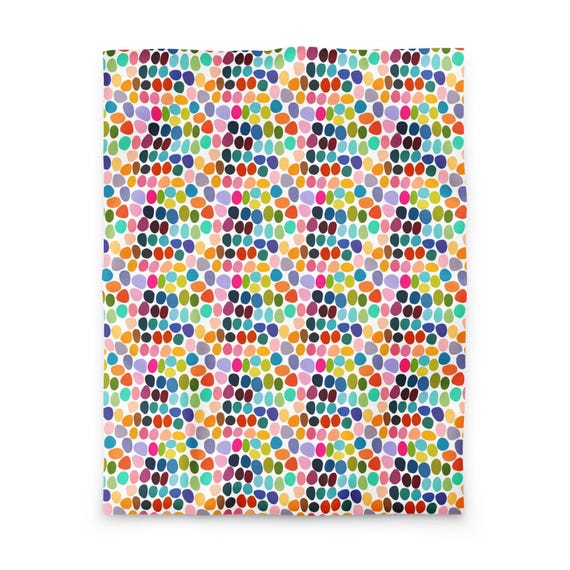 All the Colors Duvet Cover // Vibrant Pebble Confetti
