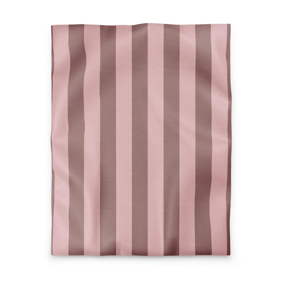 Dust Rose Striped Duvet cover