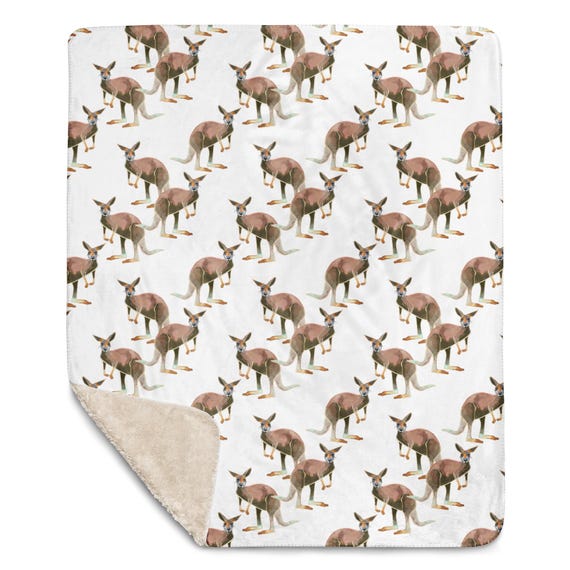 Kangaroo Blanket / Soft Sherpa blanket