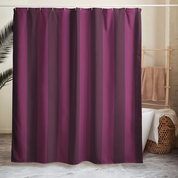 Wild Orchid Stripe Shower Curtain