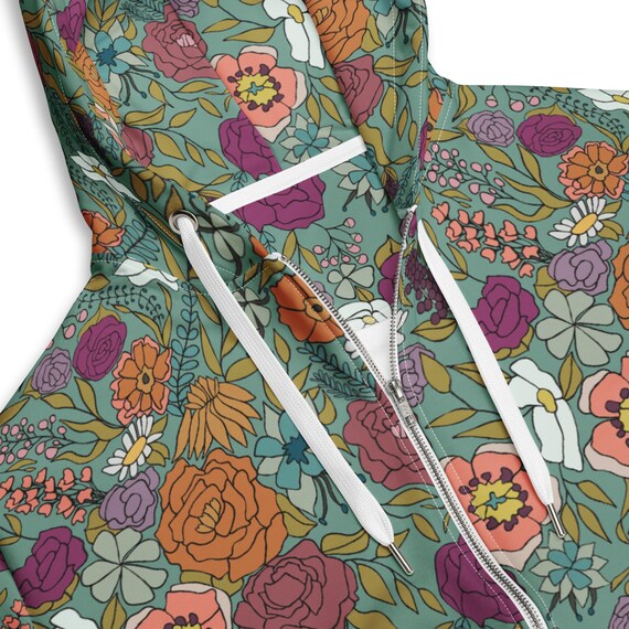 Moonlight Garden Floral Hoodie