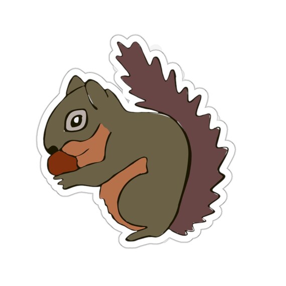 Snacky Squirrel Sticker