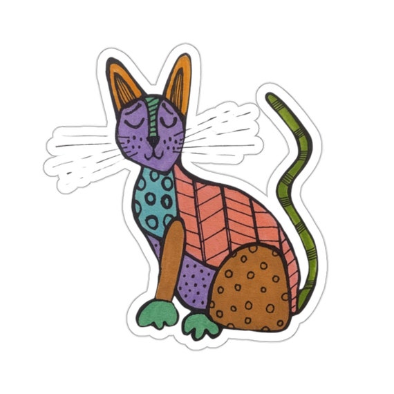 Corduroy Cat Sticker