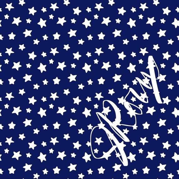 Star Duvet cover / Navy and White Hand drawn Stars