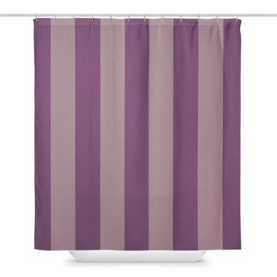 Velvet Fig Stripe Shower Curtain
