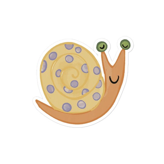 Snail Sticker: Durable Vinyl, Bubble-Free Decal