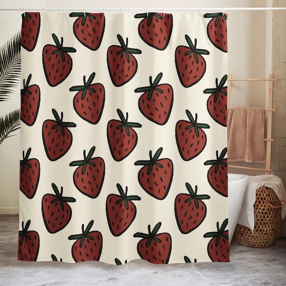 Strawberry Shower curtain
