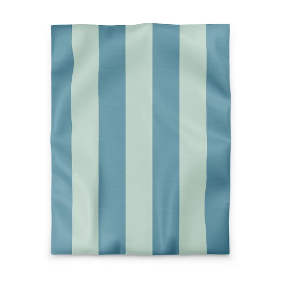 Sea Glass Striped Duvet cover