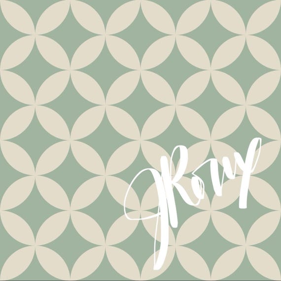 Plaid Duvet Cover, Green And Ivory Mid Century Modern Pattern