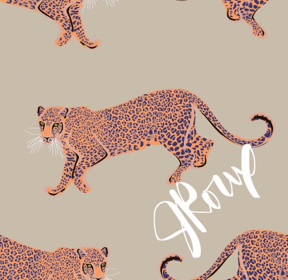 Leopard Duvet Cover, Animal Print Bedding, Modern Jungle Comforter Cover, Neutral Bedroom Decor