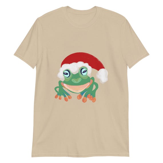 Christmas Frog Tee Shirt / Matching Family Pajamas / Short-Sleeve Unisex T-Shirt