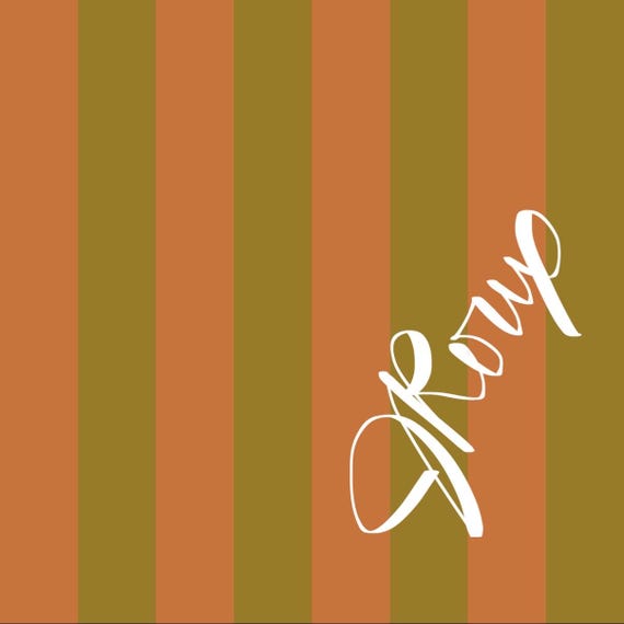 Orange and Gold Striped Duvet Cover