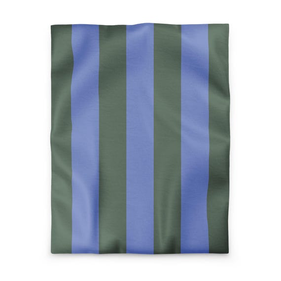 Blue Hour Stripe Duvet Cover