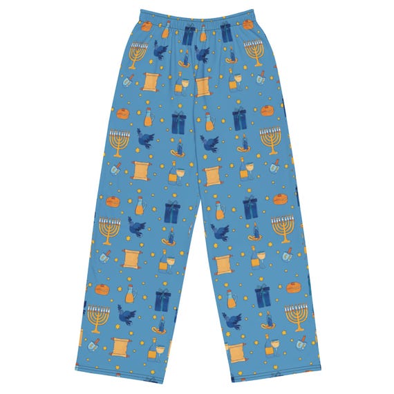 Hanukkah Casual Pants  / Pajama Bottoms for Men and Women / Unisex Holiday Pants