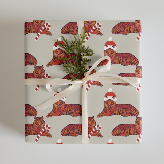 Christmas Tigers Wrapping Paper