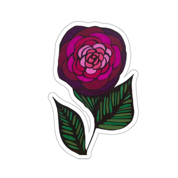 Pretty Pink Rose Sticker