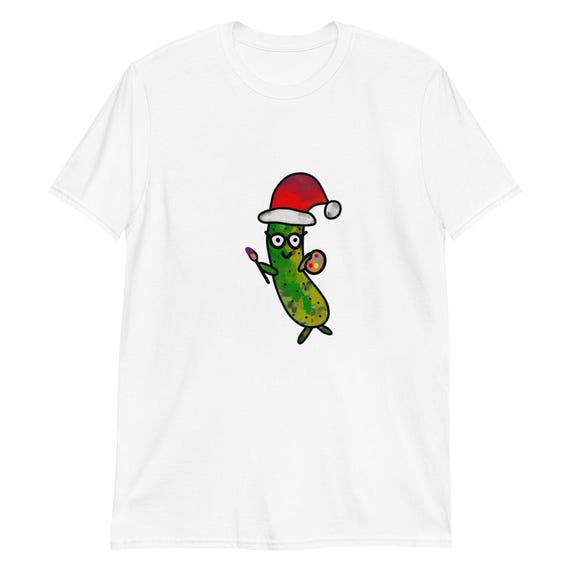 Christmas Pickle Painting Short-Sleeve Unisex T-Shirt