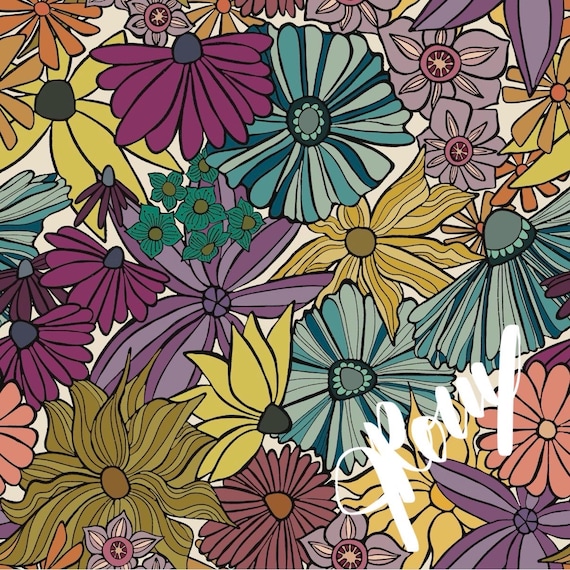 Boho Botanical Duvet Cover, Bright Floral Bedding, Colorful Flower Print Comforter Cover, Artistic Bedroom Decor