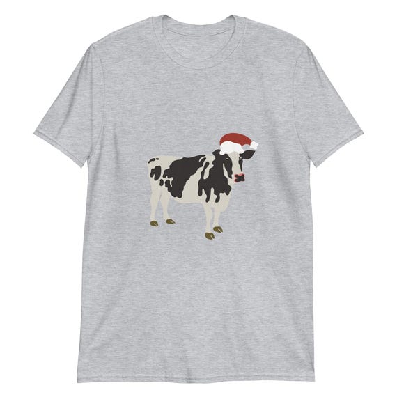 Santa Cow Christmas Short-Sleeve Unisex T-Shirt