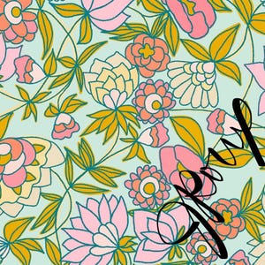 Microfiber Duvet Cover, Floral Bedding Set, Spring Garden Flowers Decor, Pink Yellow Green Botanical Bedspread, Bedroom Refresh Gift