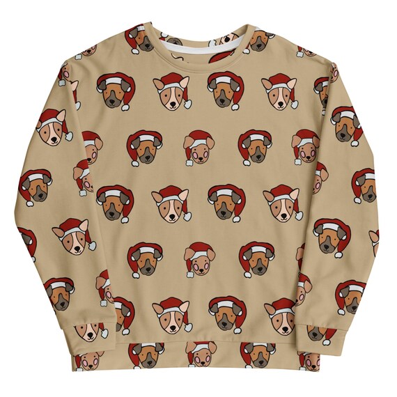 Christmas Puppy Dogs Crewneck Sweatshirt - Festive Holiday Sweater