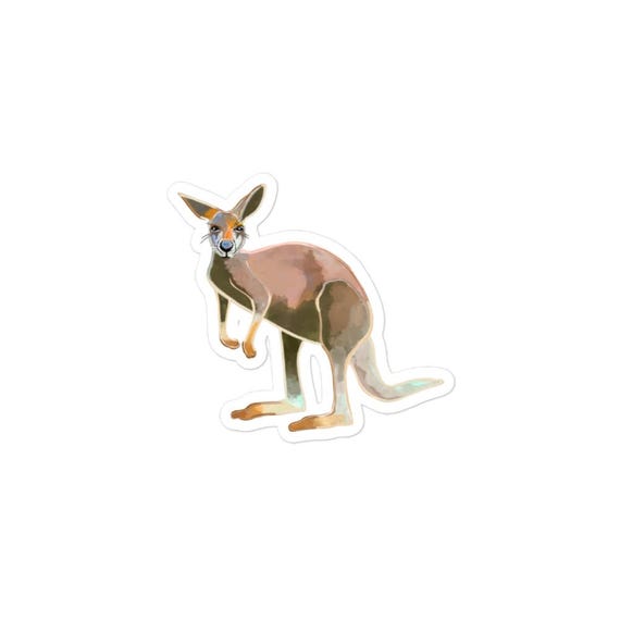 Kangaroo Sticker - Durable Vinyl Decal