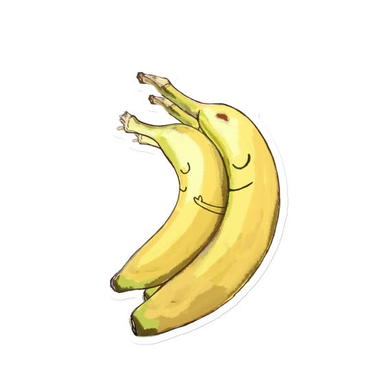 Bananas Spooning Magnet