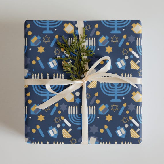 Hanukkah Wrapping paper sheets