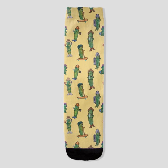 Pickle Socks By Jrouxart / Funny Summer Fun Pickle Socks