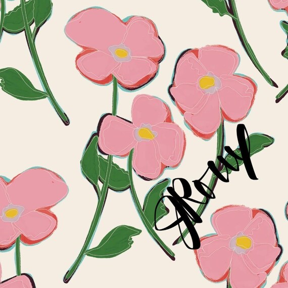 Pink Flowers Duvet cover