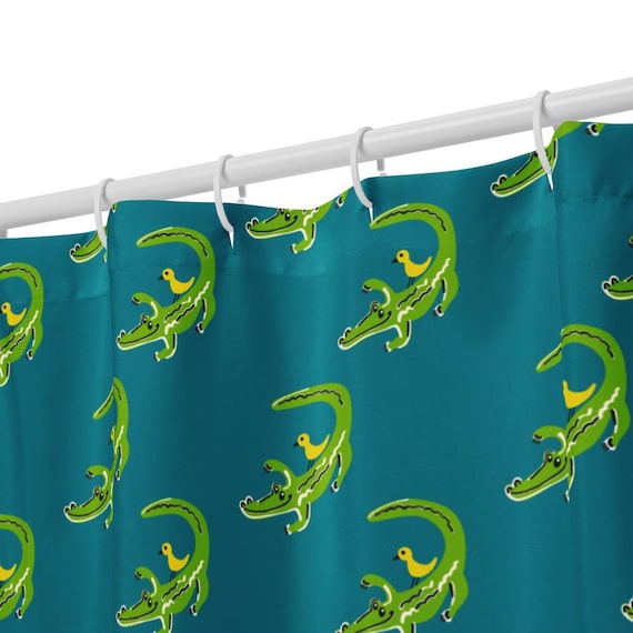 Alligator Shower Curtain, Kids Bath Decor