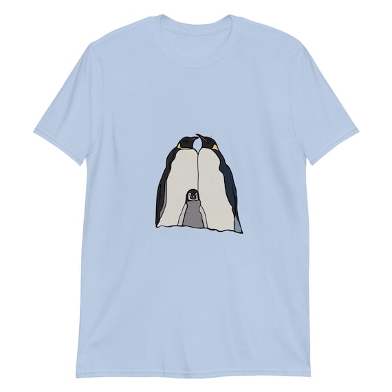 Penguin Family Snuggles T-Shirt: Family Matching Christmas Pajamas Shirt Unisex Sizing