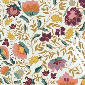 Floral Duvet Cover /Beautiful Ivory Bedding Pink Flowers