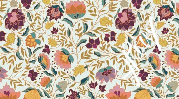 Floral Duvet Cover: Ivory Bedding with Pink Flower Design