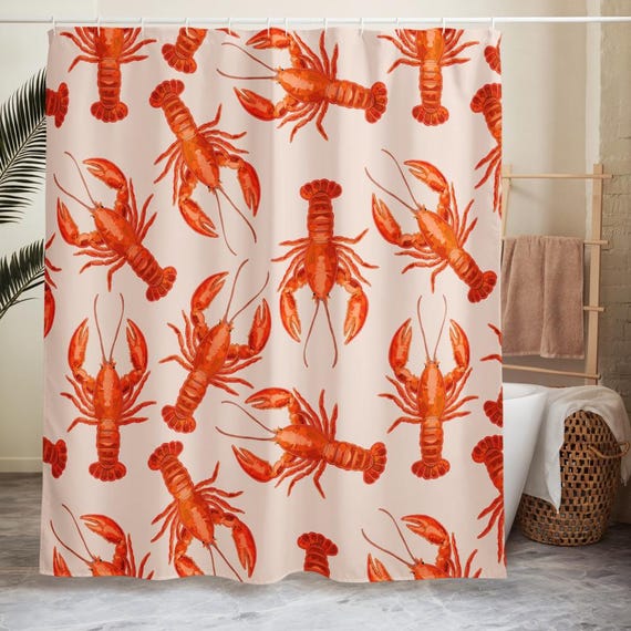 Lobster Shower curtain