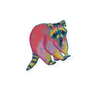 Raccoon Sticker /  Adorable Trash Panda Sticker