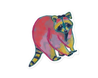 Raccoon Sticker /  Adorable Trash Panda Sticker
